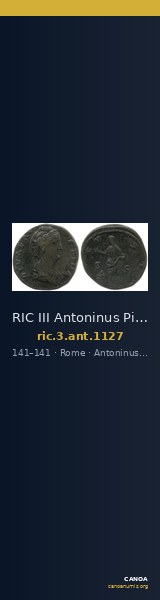 RIC III Antoninus Pius 1127 — CANOA