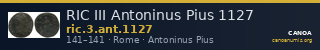 RIC III Antoninus Pius 1127 — CANOA
