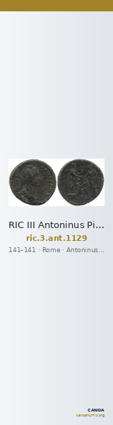 RIC III Antoninus Pius 1129 — CANOA