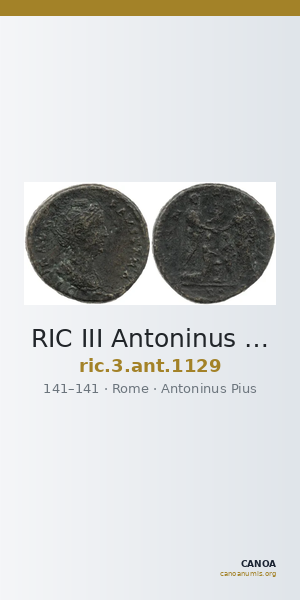 RIC III Antoninus Pius 1129 — CANOA