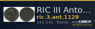 RIC III Antoninus Pius 1129 — CANOA