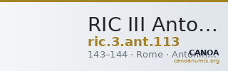 RIC III Antoninus Pius 113 — CANOA