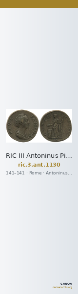 RIC III Antoninus Pius 1130 — CANOA