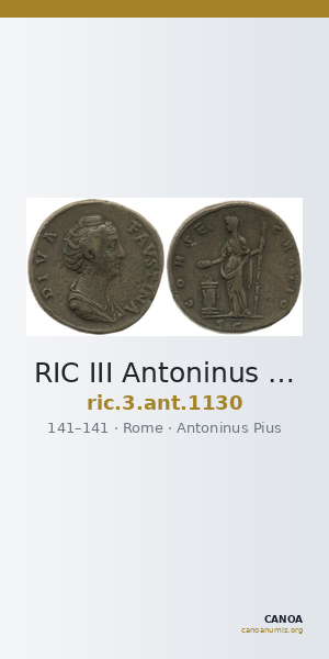 RIC III Antoninus Pius 1130 — CANOA