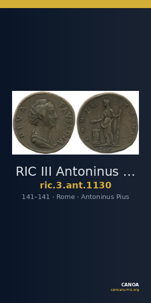 RIC III Antoninus Pius 1130 — CANOA
