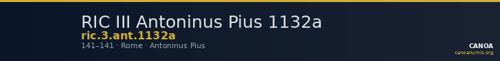RIC III Antoninus Pius 1132a — CANOA
