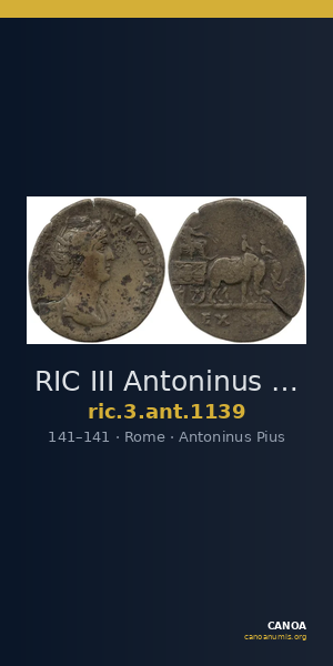 RIC III Antoninus Pius 1139 — CANOA