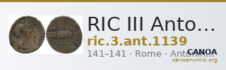 RIC III Antoninus Pius 1139 — CANOA
