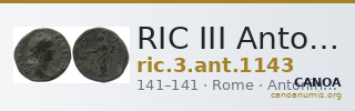 RIC III Antoninus Pius 1143 — CANOA