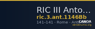 RIC III Antoninus Pius 1146Bb — CANOA