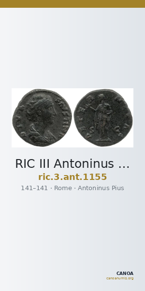 RIC III Antoninus Pius 1155 — CANOA