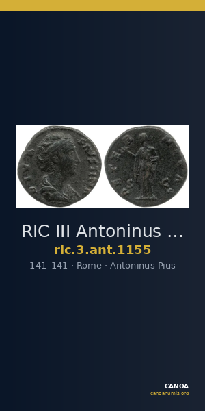 RIC III Antoninus Pius 1155 — CANOA