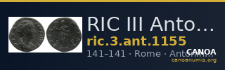 RIC III Antoninus Pius 1155 — CANOA