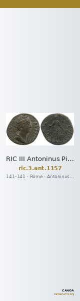 RIC III Antoninus Pius 1157 — CANOA