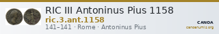 RIC III Antoninus Pius 1158 — CANOA