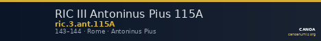 RIC III Antoninus Pius 115A — CANOA