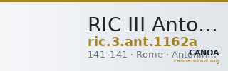 RIC III Antoninus Pius 1162a — CANOA