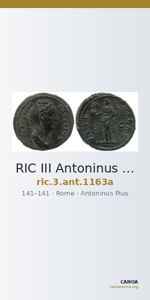 RIC III Antoninus Pius 1163a — CANOA
