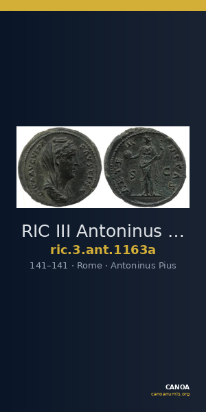 RIC III Antoninus Pius 1163a — CANOA