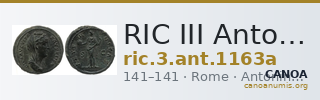 RIC III Antoninus Pius 1163a — CANOA
