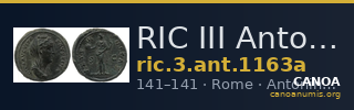 RIC III Antoninus Pius 1163a — CANOA