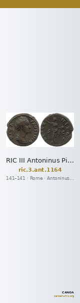 RIC III Antoninus Pius 1164 — CANOA