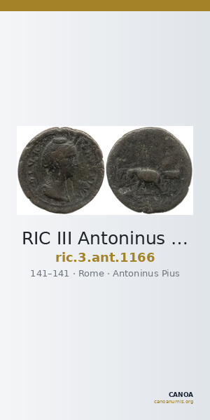 RIC III Antoninus Pius 1166 — CANOA