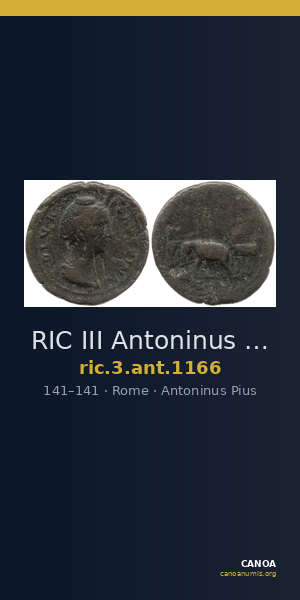 RIC III Antoninus Pius 1166 — CANOA