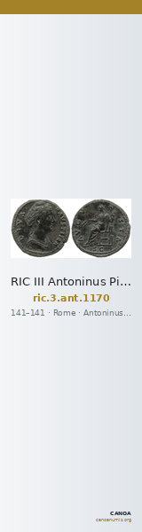 RIC III Antoninus Pius 1170 — CANOA