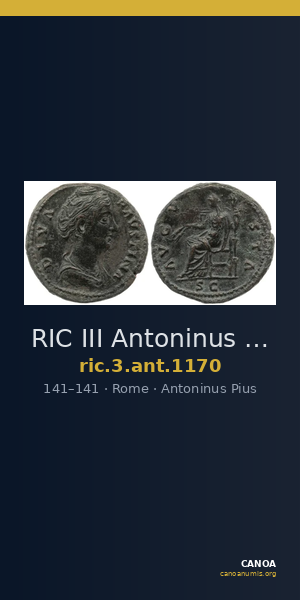 RIC III Antoninus Pius 1170 — CANOA