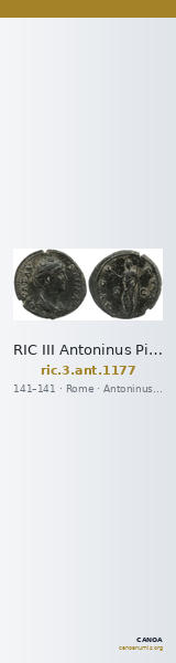 RIC III Antoninus Pius 1177 — CANOA
