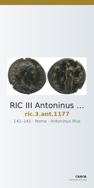 RIC III Antoninus Pius 1177 — CANOA