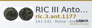 RIC III Antoninus Pius 1177 — CANOA