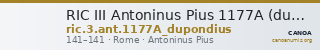 RIC III Antoninus Pius 1177A (dupondius) — CANOA