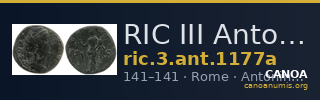 RIC III Antoninus Pius 1177a — CANOA