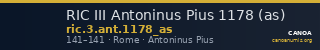 RIC III Antoninus Pius 1178 (as) — CANOA