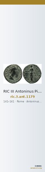 RIC III Antoninus Pius 1179 — CANOA