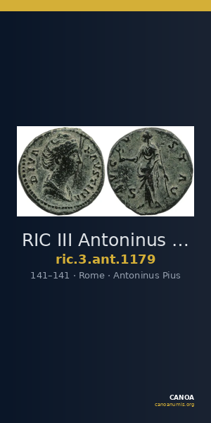 RIC III Antoninus Pius 1179 — CANOA
