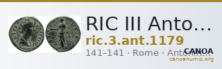 RIC III Antoninus Pius 1179 — CANOA