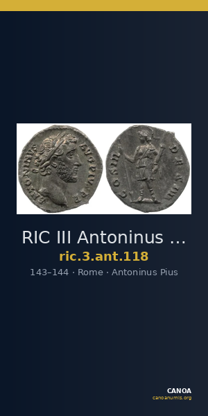 RIC III Antoninus Pius 118 — CANOA