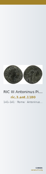 RIC III Antoninus Pius 1180 — CANOA