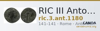 RIC III Antoninus Pius 1180 — CANOA