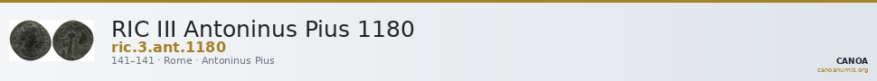 RIC III Antoninus Pius 1180 — CANOA
