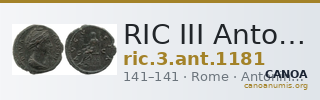 RIC III Antoninus Pius 1181 — CANOA