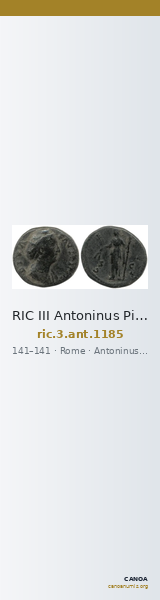 RIC III Antoninus Pius 1185 — CANOA