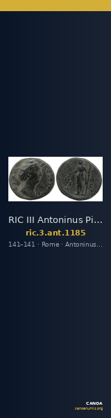 RIC III Antoninus Pius 1185 — CANOA