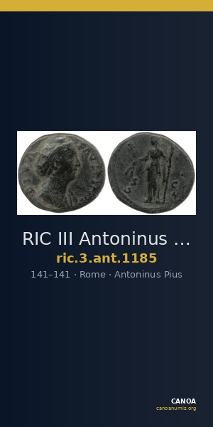 RIC III Antoninus Pius 1185 — CANOA