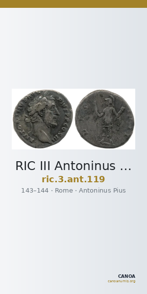 RIC III Antoninus Pius 119 — CANOA