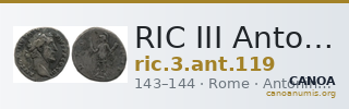 RIC III Antoninus Pius 119 — CANOA
