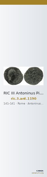 RIC III Antoninus Pius 1190 — CANOA